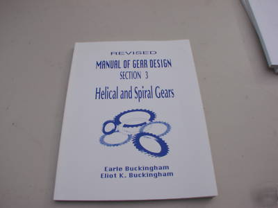 Revised manuals of gear design (sections 1, 2, 3)