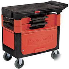  rubbermaid trades cart w/ locking cabinet 6180-88 