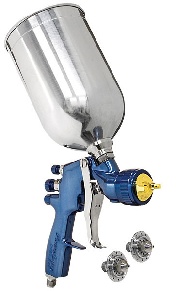 Devilbiss finishline flg-654 hvlp spray paint gun 3 tip