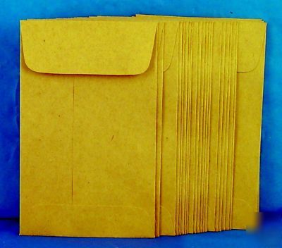 25 brown paper envelopes organize parts,sort,file