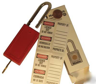 29 masterlock-red safety lockout tagout padlocks osha