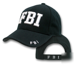 Deluxe fbi white embroidered hat