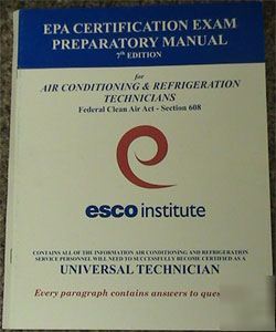 Esco - section 608 epa preparatory manual