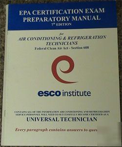 Esco - section 608 epa preparatory manual