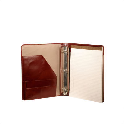 Joseph daniel three ring binder cover color: cognac