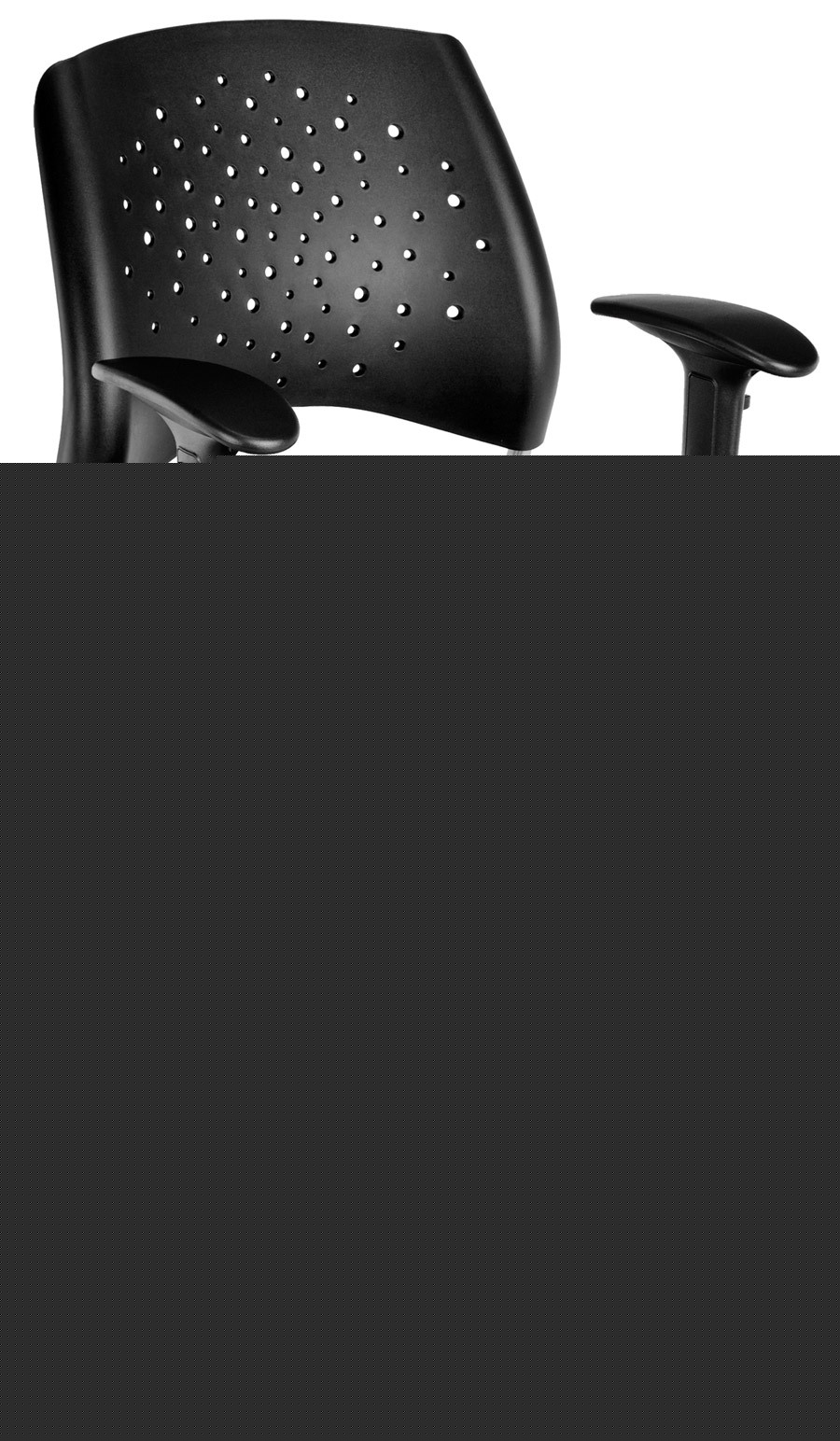 Black star stack computer desk drafting office chair
