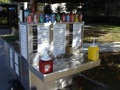 New hot dog cart vending concession trailer stand brand 