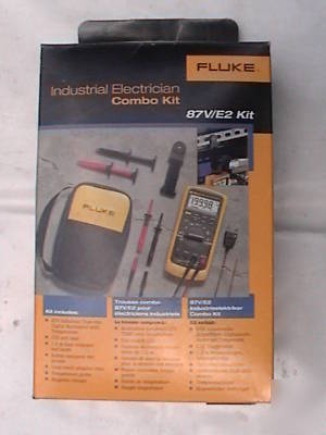 New fluke 87V/E2 kit industrial electrician combo brand 