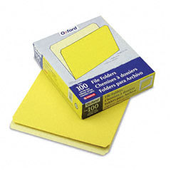 Pendaflex 152-yel pendaflex 2-tone file folders, straig