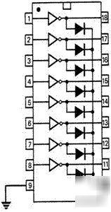 2 x ULN2803A octal darlington driver ics QU047_____ __