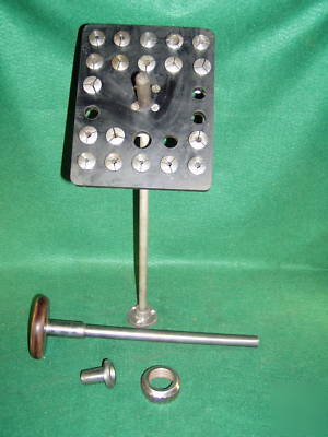 Collets, collet closer & rack for 10