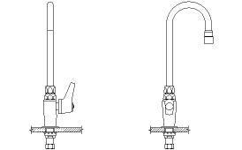 Delta commercial chrome 1 handle pantry faucet # 27T623