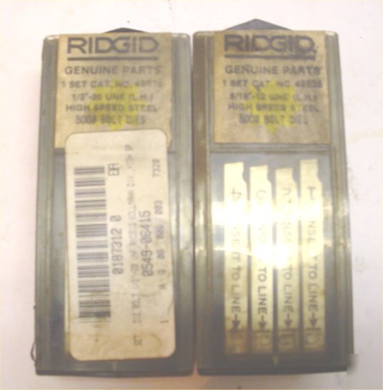 Ridgid bolt dies die 500B set threader 1/2