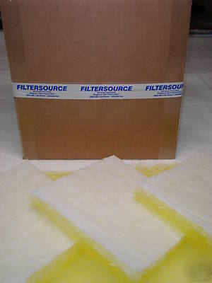 Paint spray booth exhaust filter 20X20X2 polyback 50/cs